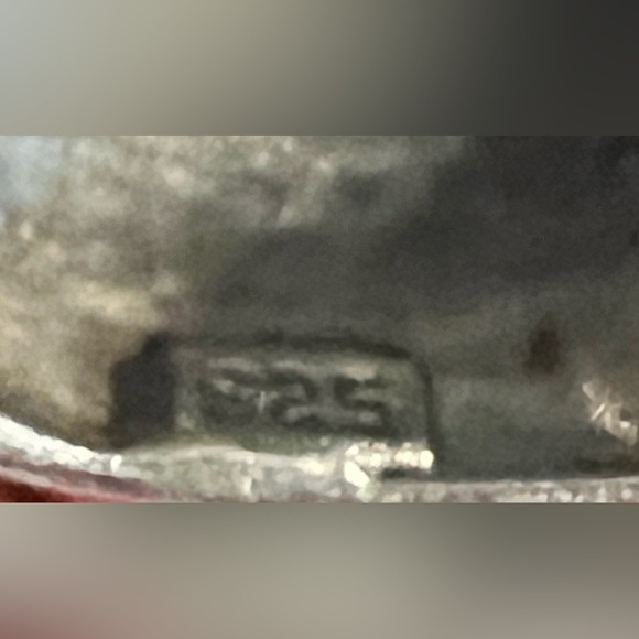 .925 Sterling Silver Blue Topaz Cushion Cut Bali Style Pendant 1 1/8" x 3/4" - Picture 5 of 6